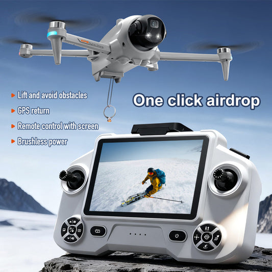 Drone YL059 GPS Remote Control Brushless Aircraft with Drop Function Obstacle Avoidance, and 5G Screen Control Quadrcopter