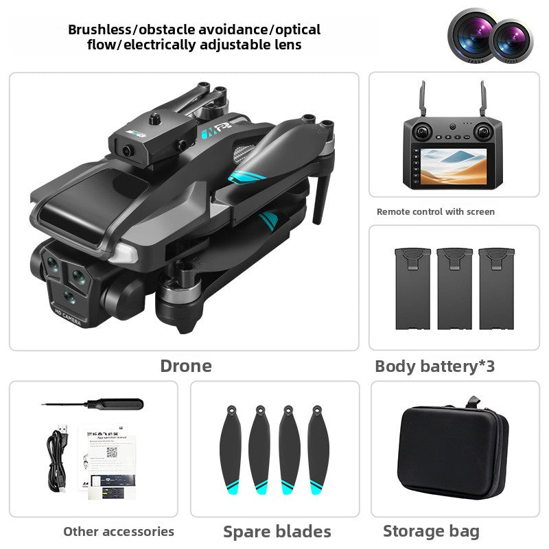 M22max Drone with Obstacle Avoidance 4.5 Inch Screen HD Camera Quadcopter RC Aircraft for Aerial Photography