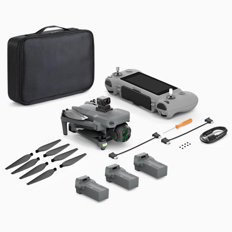 YunJiang K7 drone professional aerial photography with screen remote control 5G data 8K image transmission 8K high-definition camera 35 minute endurance laser GPS positioning 360 degree obstacle avoidance zoom composition 3800mAh battery powered aircraft