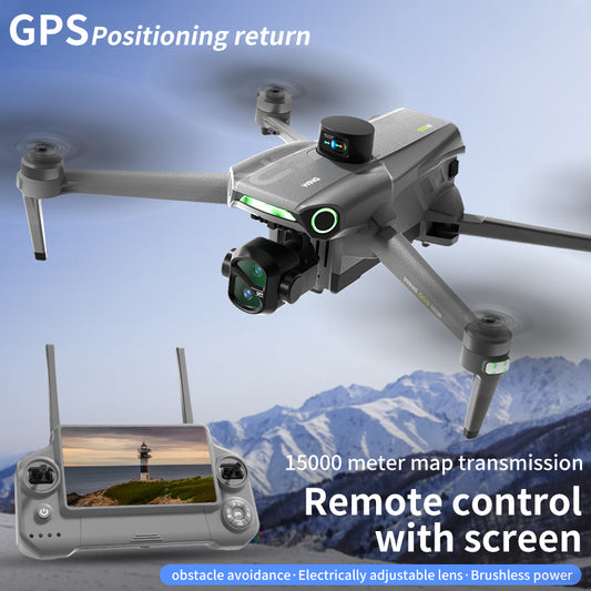 New product in 2026: 918S drone with GPS screen control, return flight, aerial photography, anti shake pan tilt, intelligent obstacle avoidance, remote control, air drop, 4K high-definition dual cameras, and a 50 minute endurance