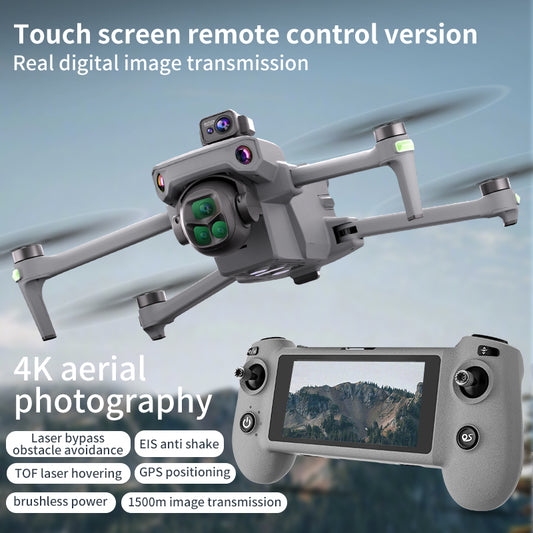 YunJiang K7 drone professional aerial photography with screen remote control 5G data 8K image transmission 8K high-definition camera 35 minute endurance laser GPS positioning 360 degree obstacle avoidance zoom composition 3800mAh battery powered aircraft