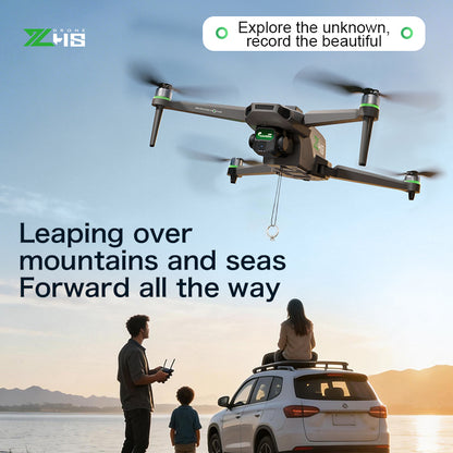 ZH8 drone remote control with screen aerial photography, brushless obstacle avoidance, airdrop quadcopter with long-lasting endurance, intelligent obstacle avoidance, high air pressure, counterclockwise rotation, gesture photography