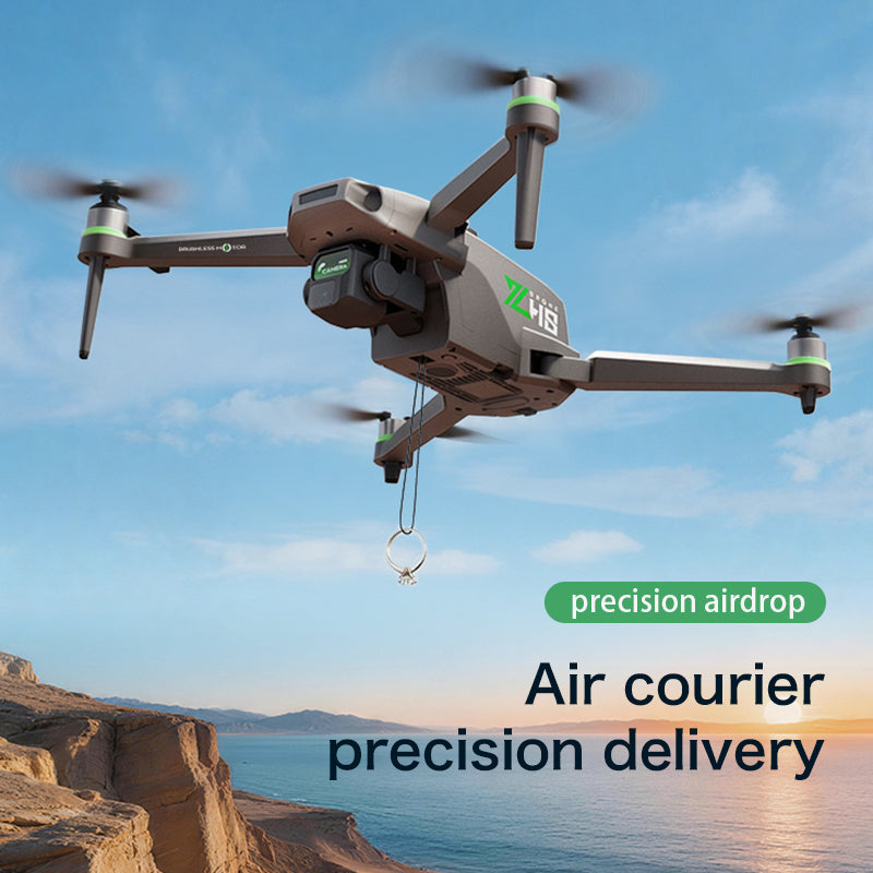 ZH8 drone remote control with screen aerial photography, brushless obstacle avoidance, airdrop quadcopter with long-lasting endurance, intelligent obstacle avoidance, high air pressure, counterclockwise rotation, gesture photography