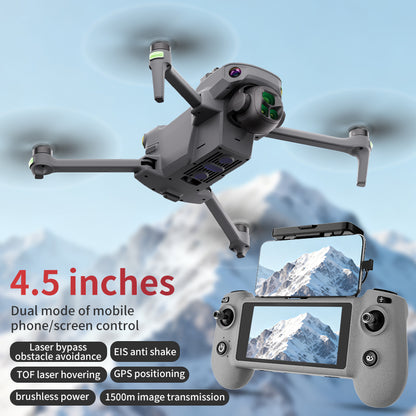 YunJiang K7 drone professional aerial photography with screen remote control 5G data 8K image transmission 8K high-definition camera 35 minute endurance laser GPS positioning 360 degree obstacle avoidance zoom composition 3800mAh battery powered aircraft