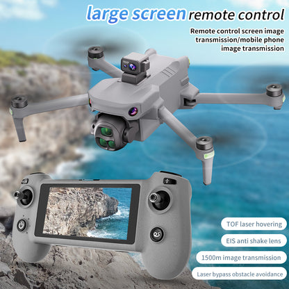 YunJiang K7 drone professional aerial photography with screen remote control 5G data 8K image transmission 8K high-definition camera 35 minute endurance laser GPS positioning 360 degree obstacle avoidance zoom composition 3800mAh battery powered aircraft