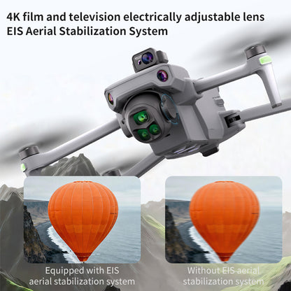 YunJiang K7 drone professional aerial photography with screen remote control 5G data 8K image transmission 8K high-definition camera 35 minute endurance laser GPS positioning 360 degree obstacle avoidance zoom composition 3800mAh battery powered aircraft