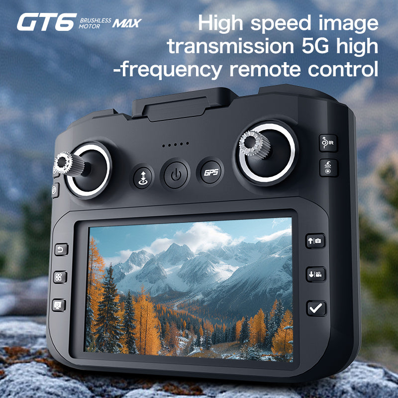 GT6 professional drone GPS automatic return quadcopter remote control with screen display high-definition aerial photography obstacle avoidance aircraft