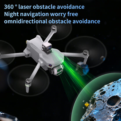 YunJiang K7 drone professional aerial photography with screen remote control 5G data 8K image transmission 8K high-definition camera 35 minute endurance laser GPS positioning 360 degree obstacle avoidance zoom composition 3800mAh battery powered aircraft