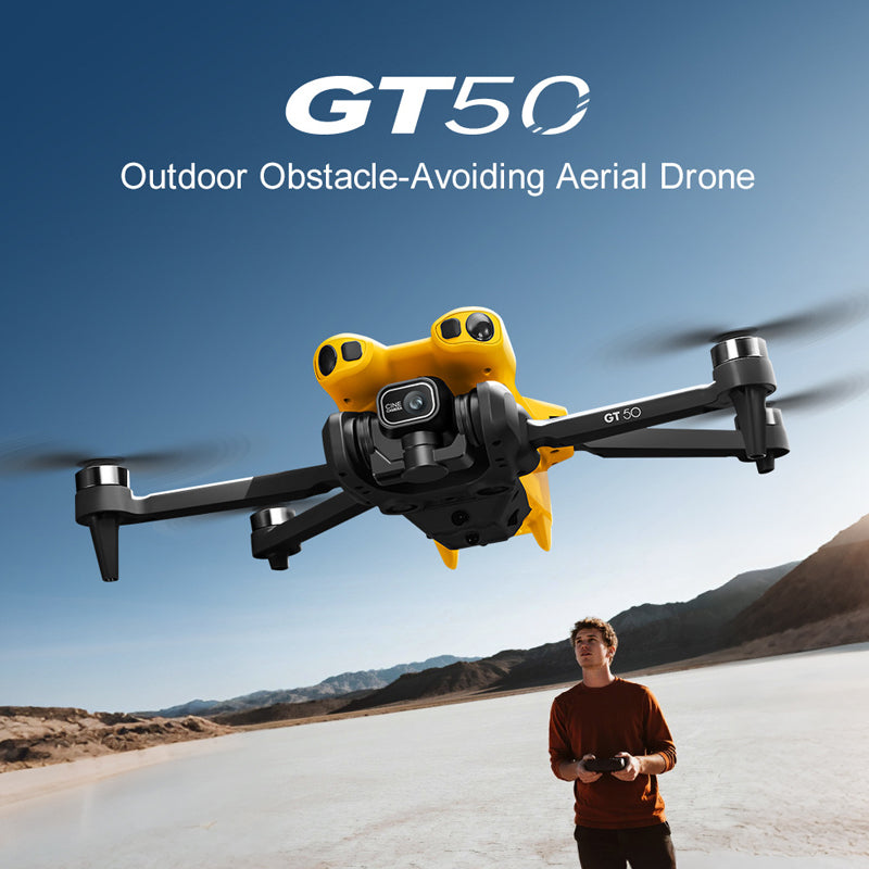 GT50 Black Hornet Version HD Professional Aerial Photography Mini Drone Large Screen Remote Controller Obstacle Avoidance Brushless Four Axis Multifunctional Aircraft