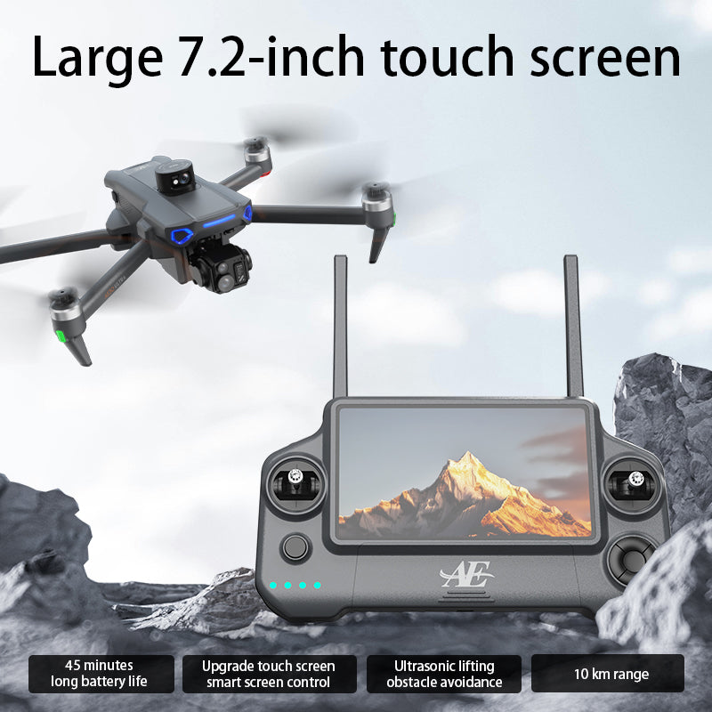 The professional-grade aerial photography drone AE30 features a high-definition camera with 8K long endurance, intelligent obstacle avoidance, and GPS automatic return