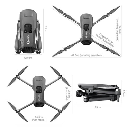 New D12 three-axis gimbal drone, equipped with high-definition professional dual camera aerial photography, GPS positioning, 360 ° telescopic obstacle avoidance, 45 minute endurance, 4500mAh large battery, flying 10 kilometers