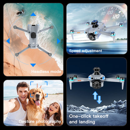 New Aerial Photography Drone AE5Pro Screen-Controlled Smart Obstacle Avoidance HD Electric Adjustment Quadcopter Remote Control Aircraft