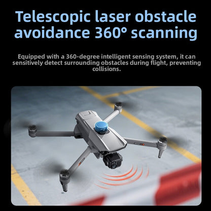New Model 5G Touchscreen Remote Control 8K Three-Axis Mechanical Anti-Shake Gimbal Drone with GPS Return-to-Home Function, 360-Degree Automatic Obstacle Avoidance, 10-Kilometer Flight Range, 30-Minute Battery Life, Multi-Function