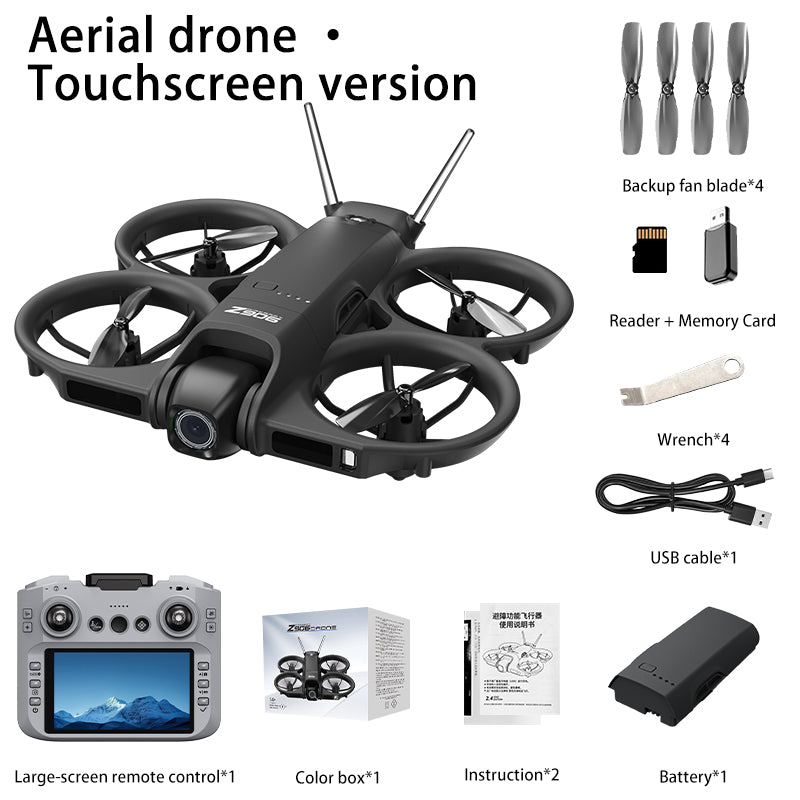 New Z906 professional drone aerial photography dual camera electric dimming flow obstacle avoidance aircraft large screen remote control aircraft