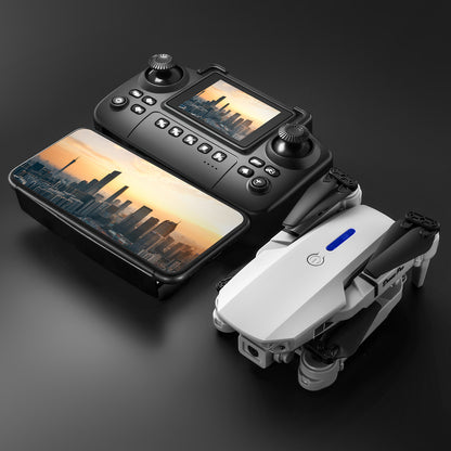 New model with screen upgrade, screen controlled lighting, drop resistant drone, high-definition dual camera aerial photography, quadcopter, 360 ° flip