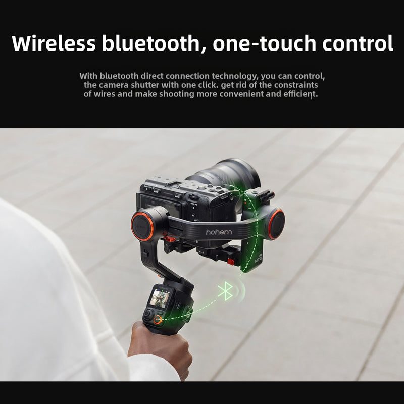 2026 New MT3 Pro Kit Professional AI Camera Stabilizer Handheld Three-Axis Anti-Shake Balancer for Sony and Canon Cameras with Remote Image Transmission and Detachable Remote Control
