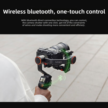 2026 New MT3 Pro Kit Professional AI Camera Stabilizer Handheld Three-Axis Anti-Shake Balancer for Sony and Canon Cameras with Remote Image Transmission and Detachable Remote Control