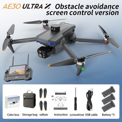 The professional-grade aerial photography drone AE30 features a high-definition camera with 8K long endurance, intelligent obstacle avoidance, and GPS automatic return