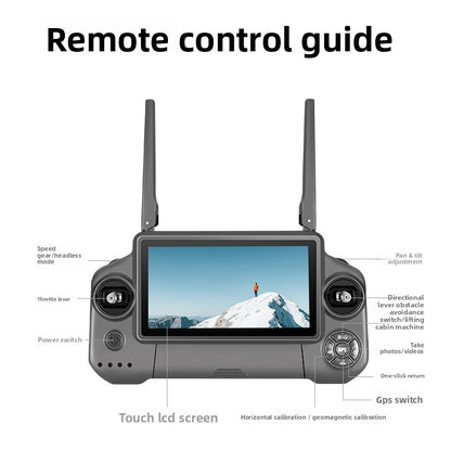 New Model 5G Touchscreen Remote Control 8K Three-Axis Mechanical Anti-Shake Gimbal Drone with GPS Return-to-Home Function, 360-Degree Automatic Obstacle Avoidance, 10-Kilometer Flight Range, 30-Minute Battery Life, Multi-Function