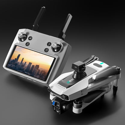S819 drone with screen remote control drone airdrop brushless motor quadcopter GPS intelligent 360 ° obstacle avoidance three-axis gimbal 6-kilometer flight