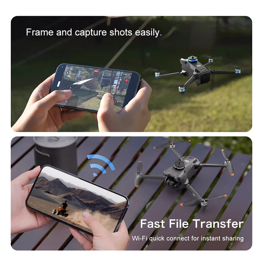 GT60 drone large screen control GPS with airdrop high-definition aerial photography return obstacle avoidance quadcopter