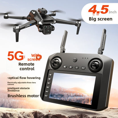 M22max Drone with Obstacle Avoidance 4.5 Inch Screen HD Camera Quadcopter RC Aircraft for Aerial Photography