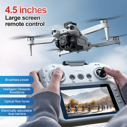 The P6mini drone with 8K main camera and LCD remote control is a high-definition professional aerial photography remote control aircraft
