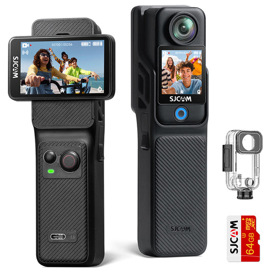 Suying Handheld Action Camera C400 Outdoor Sports 4K Camcorder 360 Panoramic Pocket Camera