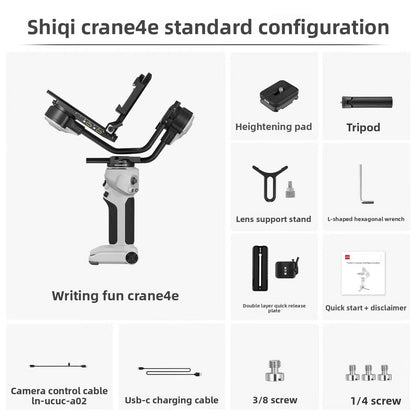 4E Gimbal Stabilizer 3 Axis Professional Camera Anti Shake for Sony Canon Nikon Mirrorless Cameras Wireless Bluetooth Connectivity