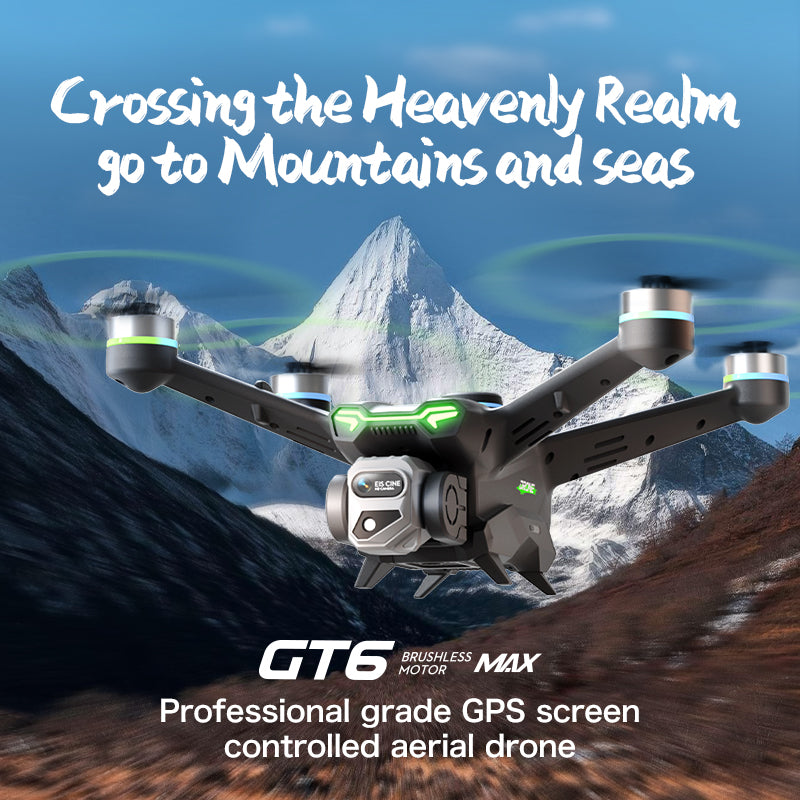 GT6 professional drone GPS automatic return quadcopter remote control with screen display high-definition aerial photography obstacle avoidance aircraft