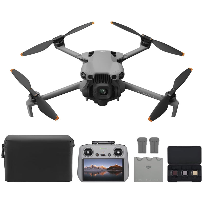 2026 New Mini 5 Pro Fly & Play Set Drone with Camera, 1-inch CMOS, 4K New Drone, ObstacleSensing, 360° Smart Follow, 225° Gimbal Rotation, Long Flight Time Battery