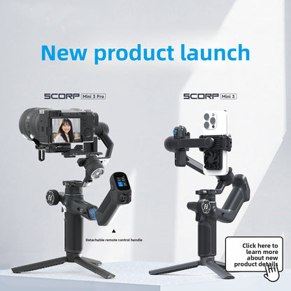 2026 New Scorpion Mini 3 Gimbal Stabilizer 360 Degree Rotation Handheld for Smartphone Camera Video Shooting Professional Multifunctional