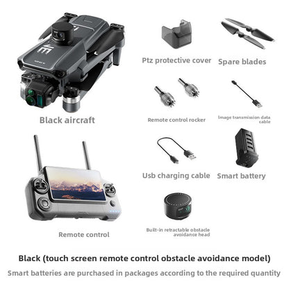 New product Wing 6 with GPS, large screen remote control drone, digital image transmission, three-axis ultra-clear 4K aerial photography, dual cameras, 40-minute ultra-long flight time, flight height, 800.45m mAh large battery, 8K image quality drone
