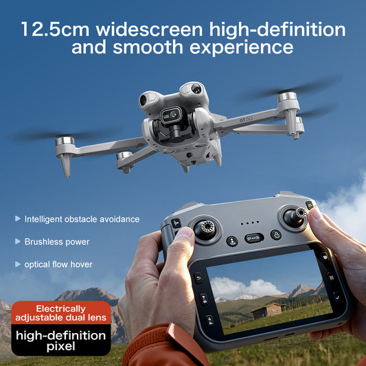 2026 New 4.3-inch Large Screen GT50 Aerial Drone Brushless Motor Four Axis Mini Aircraft Fixed Altitude Aircraft