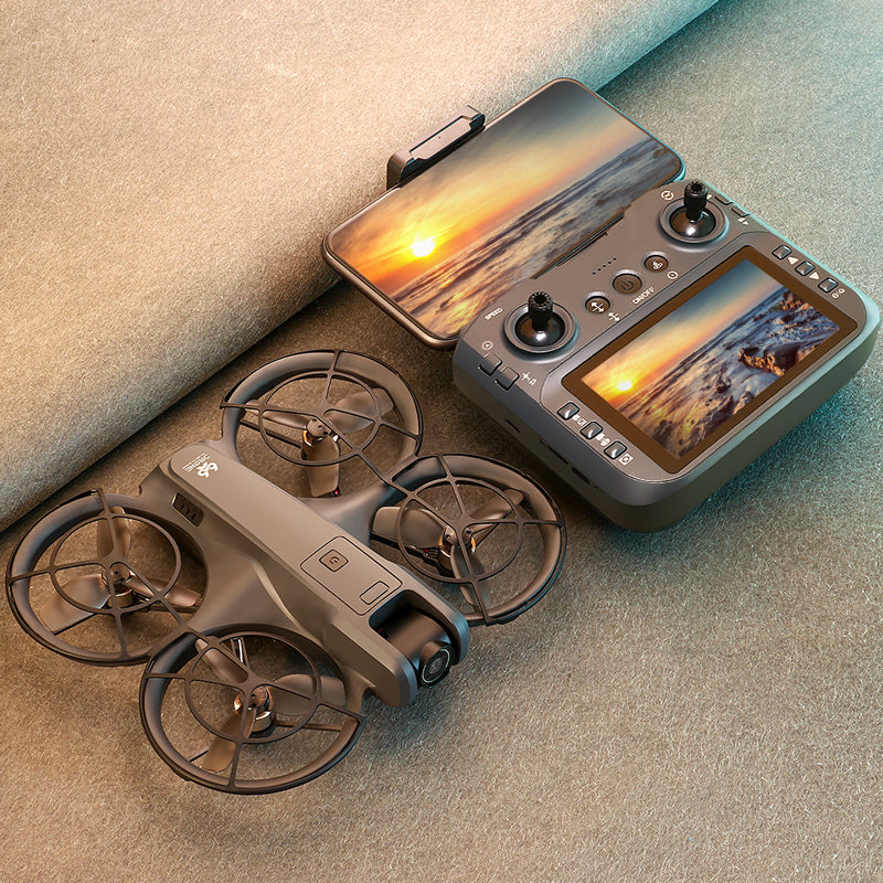 V666 drone with screen aerial photography, high-definition remote control, fully protected fixed height multifunctional aircraft