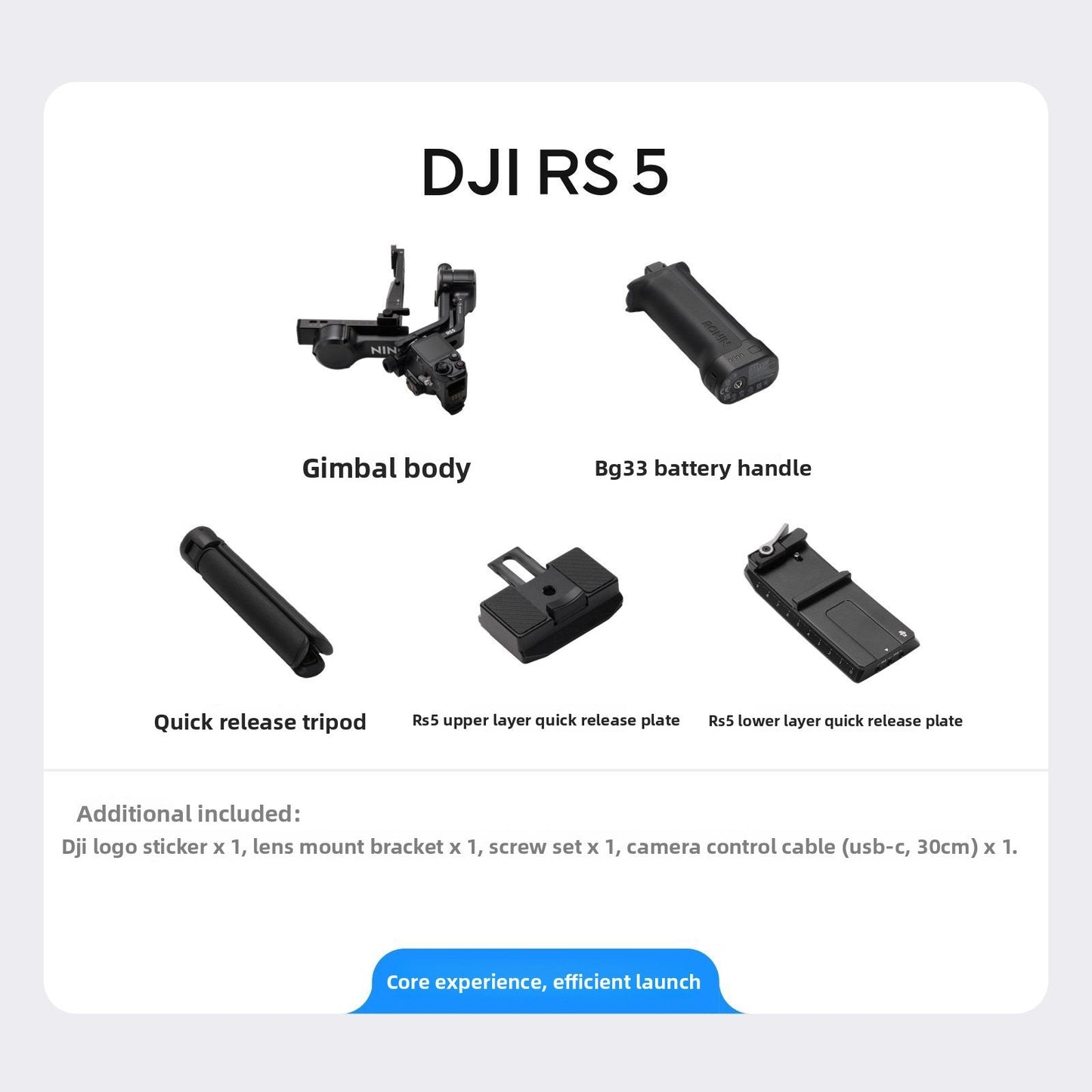 2026 new RS5 handheld gimbal stabilizer with three-axis anti shake and lightweight commercial camera stabilizer