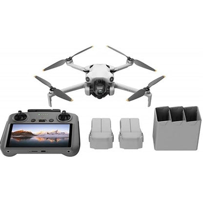 Mini 4 Pro Fly MoreCombo Plus with RC2 (Screen RemoteController), FoldingMini-Drone with 4KHDR Video Camera forAdults, 2 ExtraIntelligent FlightBatteries Plus for45-Min Flight Time