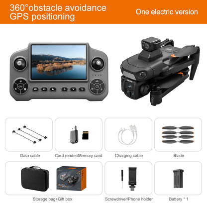 New V918MAX drone GPS return 8K dual lens aerial photography optical flow laser obstacle avoidance 5G large screen remote control aircraft