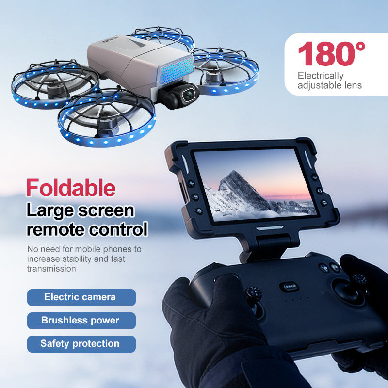 The new G63 drone is a professional aerial photography folding aircraft with screen control and optical flow brushless remote control multi-functional aircraft