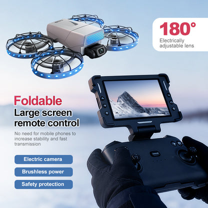 The new G63 drone is a professional aerial photography folding aircraft with screen control and optical flow brushless remote control multi-functional aircraft