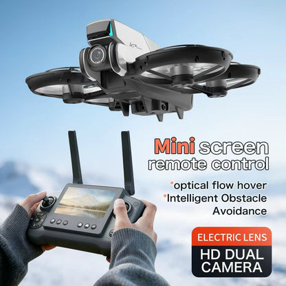 The GT9 large-screen remote-controlled unmanned aerial vehicle (UAV) with a brushless camera features 4K high-definition aerial photography, optical flow suspension, and 120° wide-angle video shooting