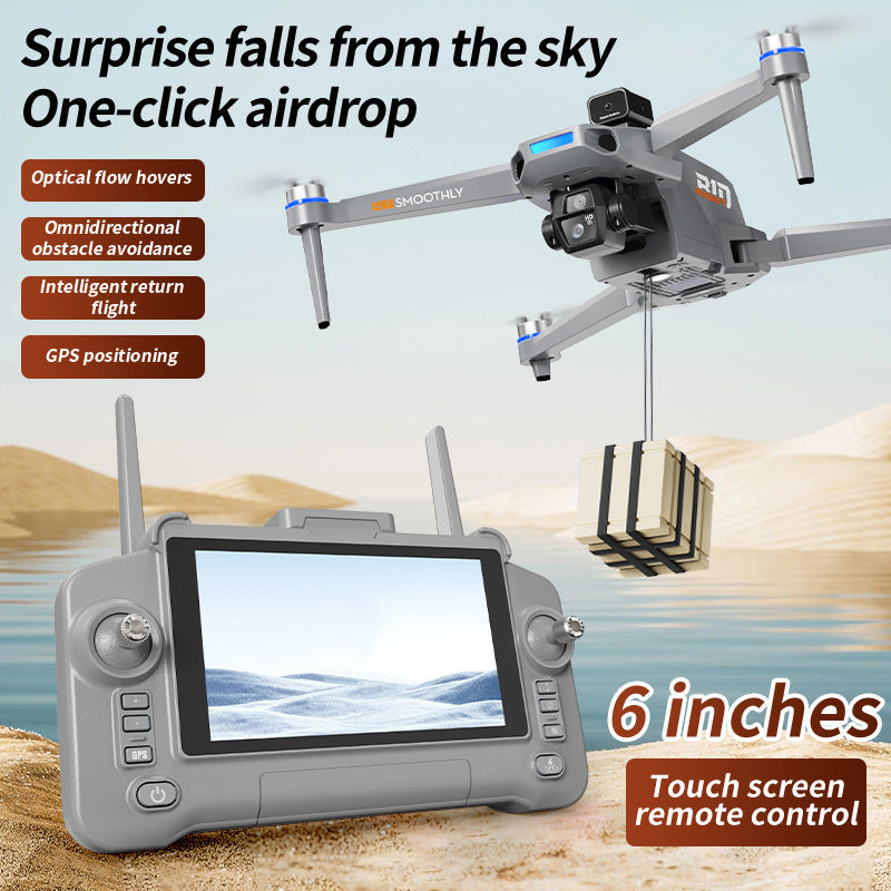B10 Intelligent Touch Screen Controlled High-Definition Aerial Photography Drone Intelligent Obstacle Avoidance Brushless Foldable Gps Quadcopter
