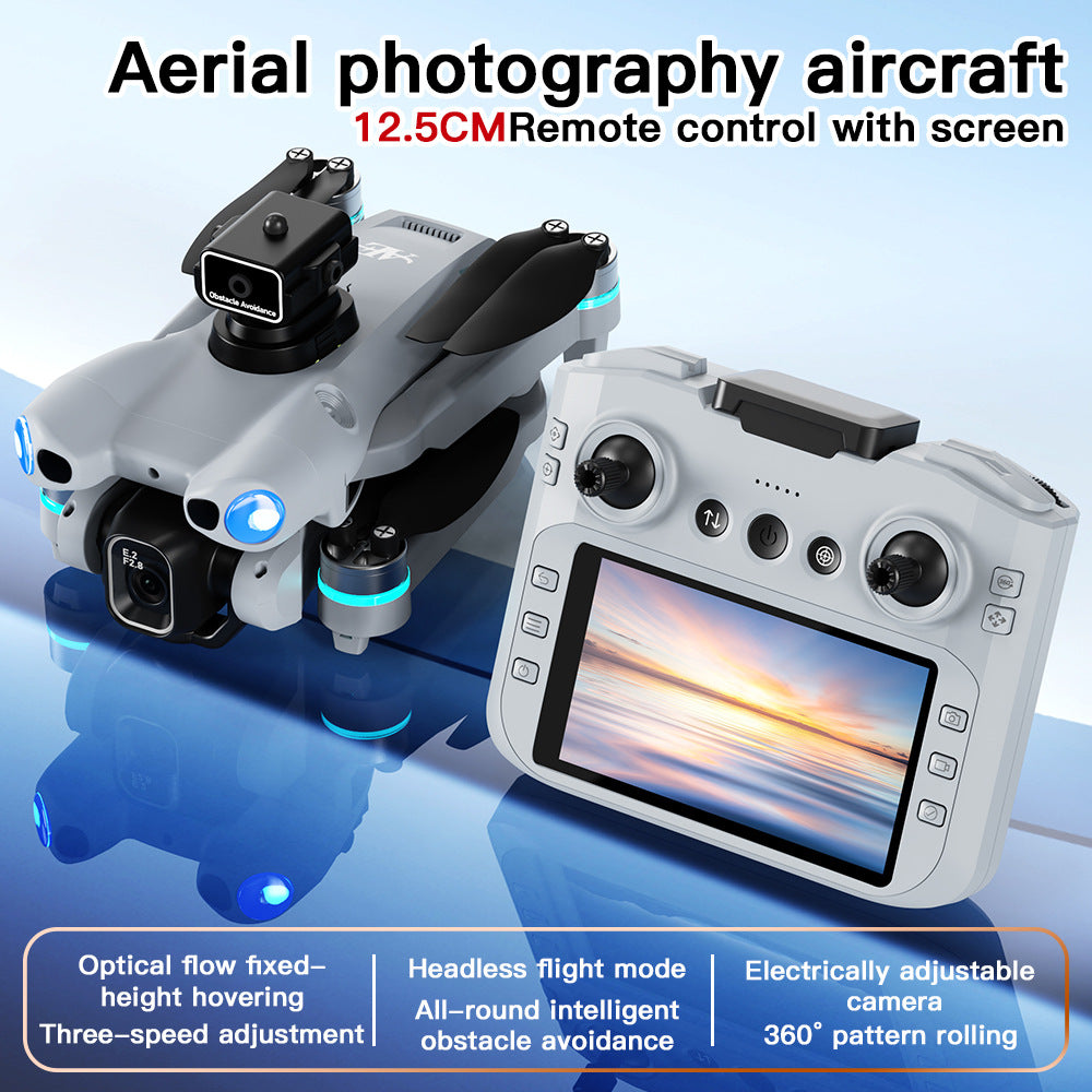 New Aerial Photography Drone AE5Pro Screen-Controlled Smart Obstacle Avoidance HD Electric Adjustment Quadcopter Remote Control Aircraft