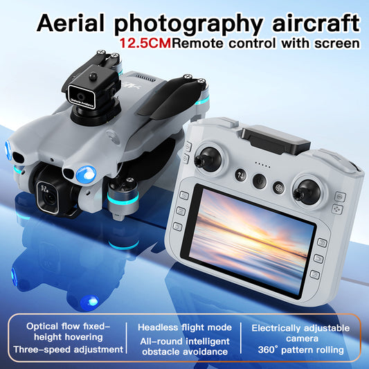 New Aerial Photography Drone AE5Pro Screen-Controlled Smart Obstacle Avoidance HD Electric Adjustment Quadcopter Remote Control Aircraft
