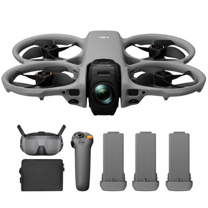 Avata360 (Remote Control 2), a 1-inch 8K 360 ° aerial drone designed for FPV and aerial photography, equipped with a propeller guard. Equipped with a built-in screen remote control 2, it achieves precise control and multifunctionality