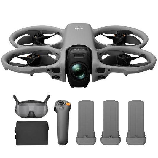 Avata360 (Remote Control 2), a 1-inch 8K 360 ° aerial drone designed for FPV and aerial photography, equipped with a propeller guard. Equipped with a built-in screen remote control 2, it achieves precise control and multifunctionality