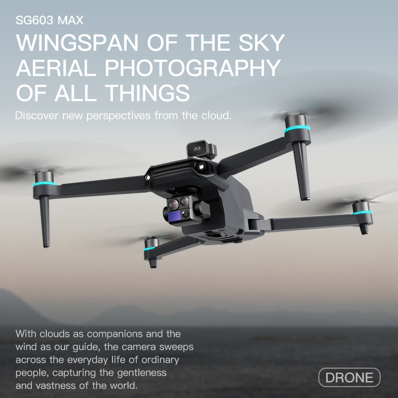 New SG603pro Aerial Drone GPS Intelligent Follow Back Long Endurance Anti Fall Remote Control Dual Camera Three Axis gimbal Aircraft
