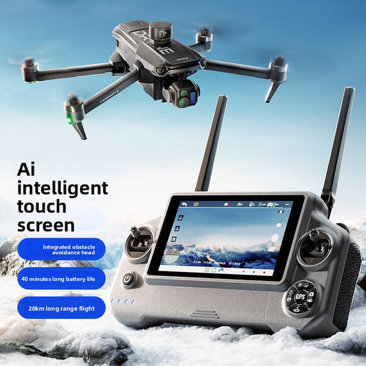 New product Wing 6 with GPS, large screen remote control drone, digital image transmission, three-axis ultra-clear 4K aerial photography, dual cameras, 40-minute ultra-long flight time, flight height, 800.45m mAh large battery, 8K image quality drone