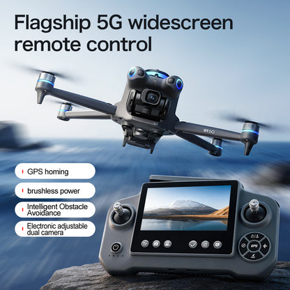 GT60 drone large screen control GPS with airdrop high-definition aerial photography return obstacle avoidance quadcopter