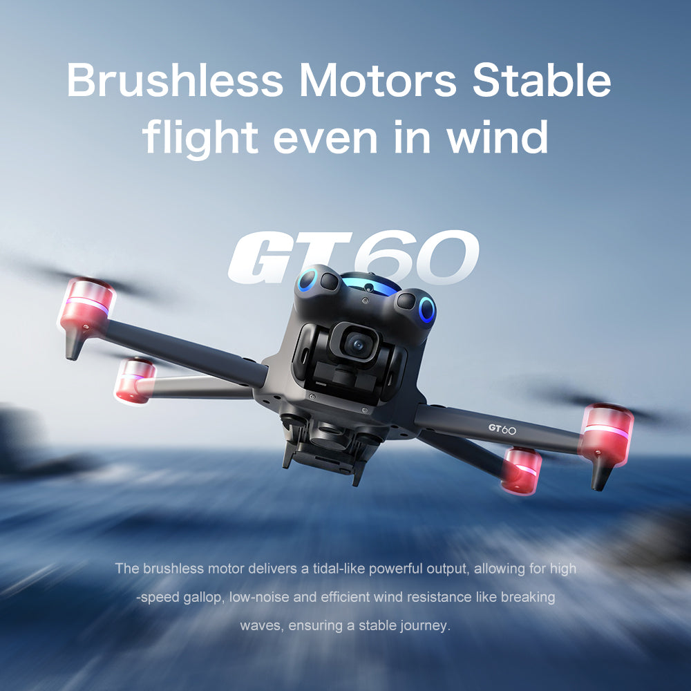GT60 drone large screen control GPS with airdrop high-definition aerial photography return obstacle avoidance quadcopter